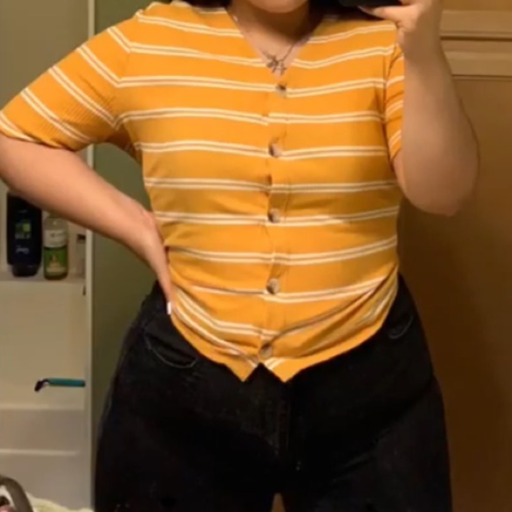 Striped yellow top